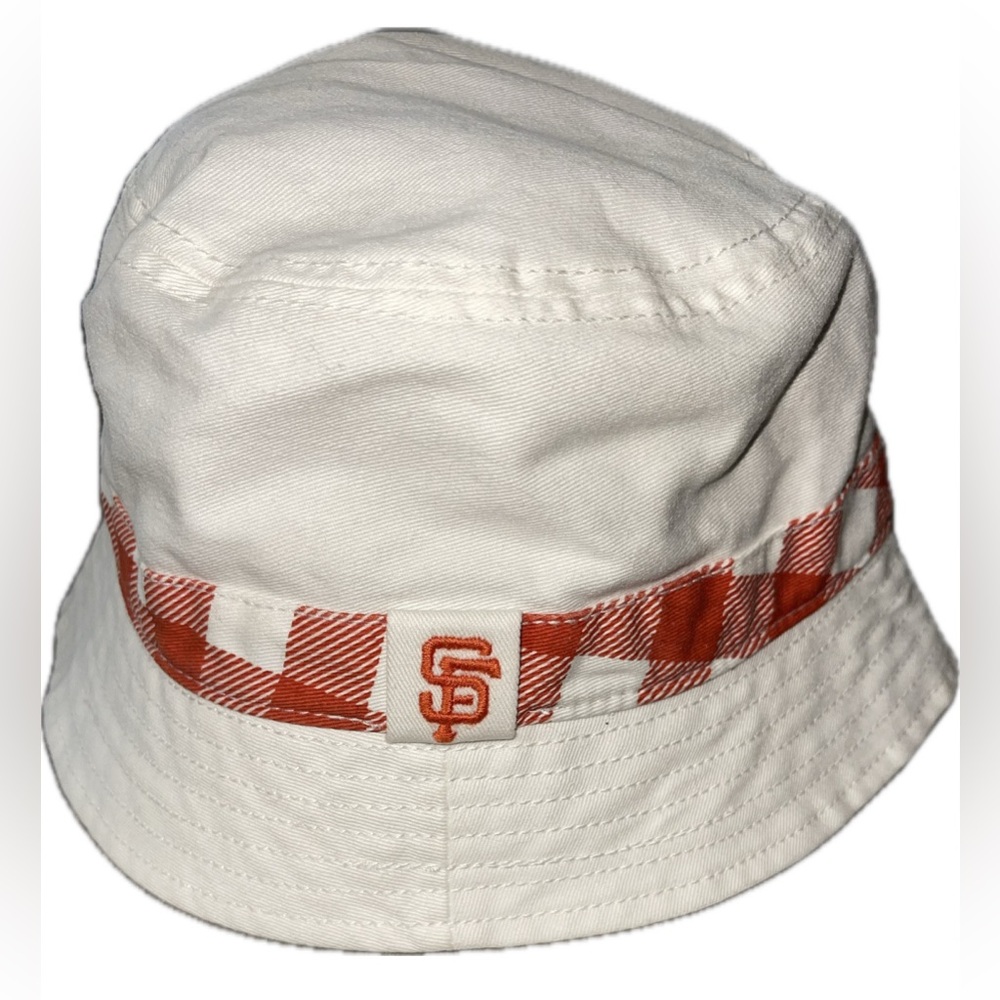 47 Brand Women’s Vintage Sanfransisco  Giants Bucket Hat Red & White Checkered